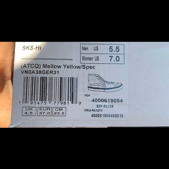 Van Vans Sk8 hi Bonita / quest / mellow yellow - Picture 5 of 5